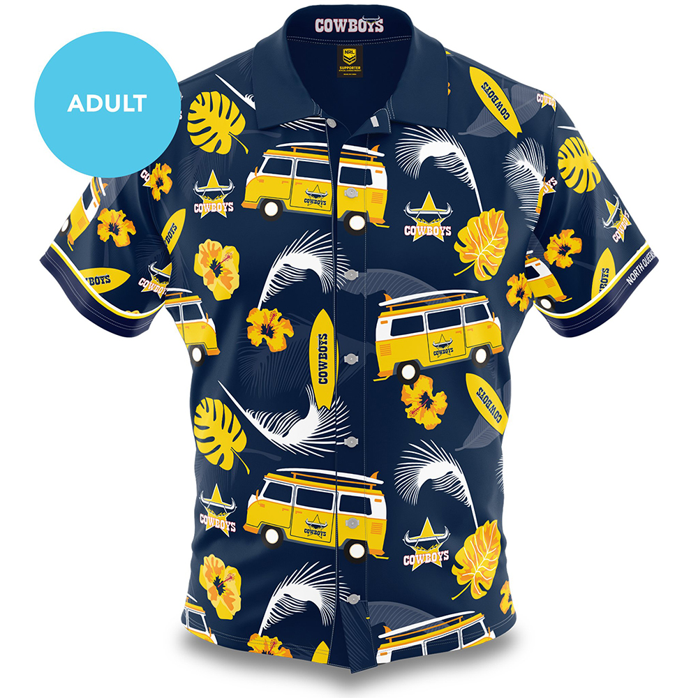 Buy 2019 Brisbane Broncos Hawaiian Shirt - Adult - NRL Jerseys