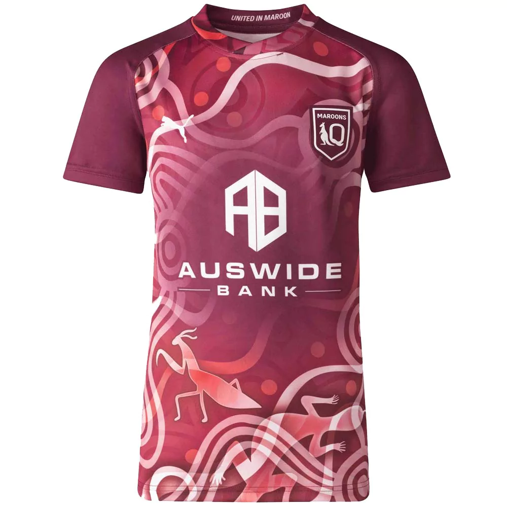 Brisbane Broncos 2021 NRL Mens Maroon Training Shirt