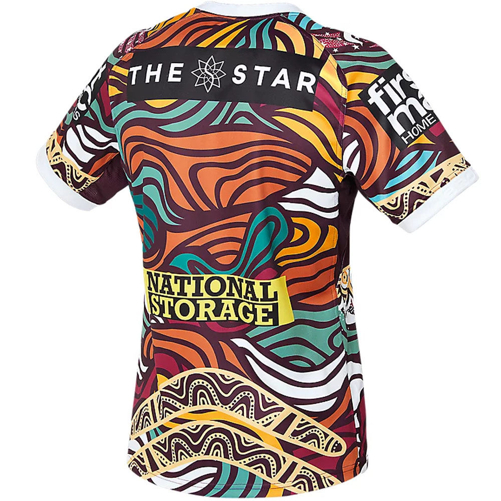 Men's BRISBANE BRONCOS INDIGENOUS REPLICA, Performance Black, Mens NRL  Clothing