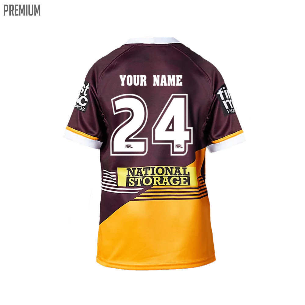 Buy 2024 Brisbane Broncos NRL Home Jersey Youth Queensland Jerseys